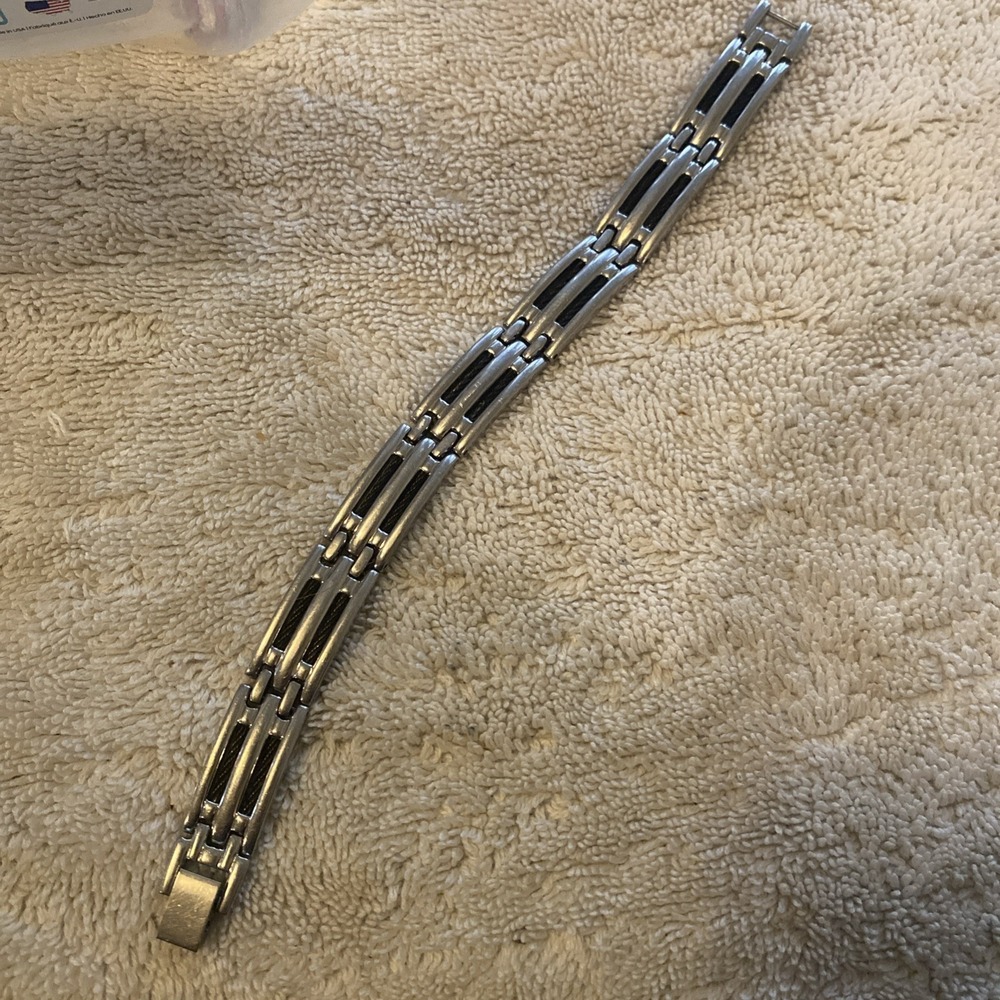 Men's Stainless Steel Cable Link Bracelet